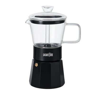 CAFFETTIERA 6CUP CLEAR/BLACK, LA CAFETIÈRE