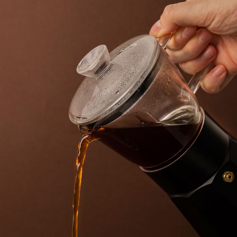 CAFFETTIERA 6CUP CLEAR/BLACK, LA CAFETIÈRE