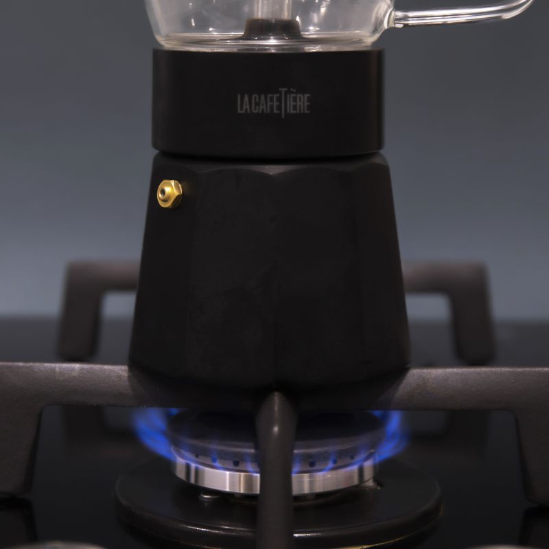 CAFFETTIERA 6CUP CLEAR/BLACK, LA CAFETIÈRE