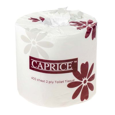 TOILET ROLL 2PLY 400S 4PK CAPRICE 48CT