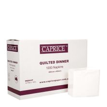 DINNER NAPKIN WHITE GT QUILTED, 10CTN