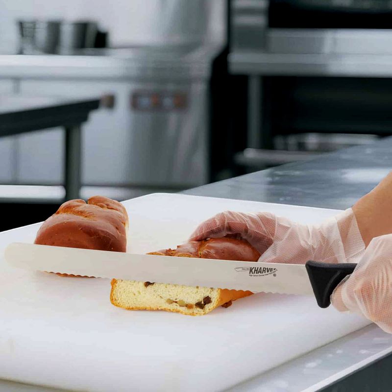 KNIFE BREAD BLACK 300MM KHARVE