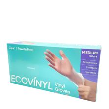 GLOVE ECO VINYL P/F MEDIUM, 100PCES