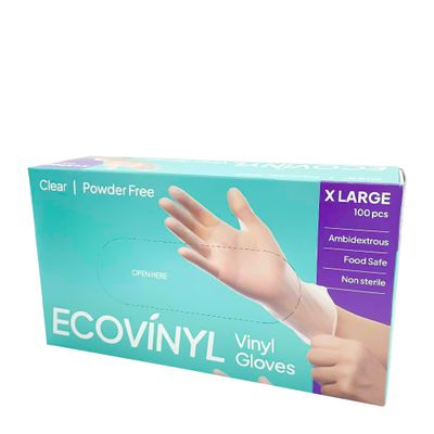 POWDER FREE EXTRA LARGE VINYL GLOVES