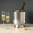 CHAMPAGNE BUCKET 215X255MM S/S FLTD, CROWN BARWARE