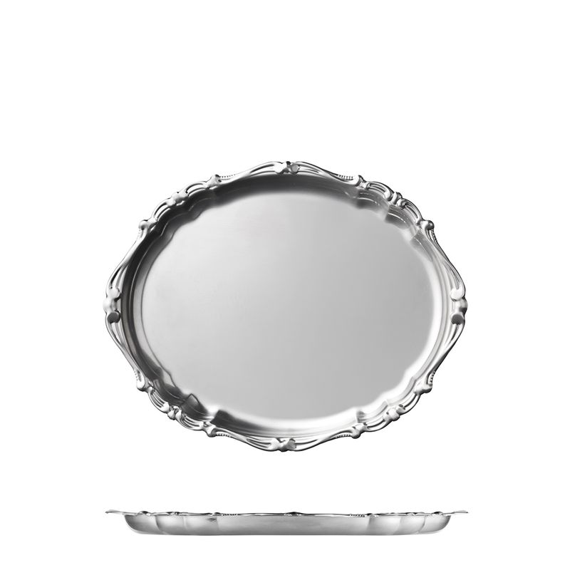 PLATTER OVAL 260X210MM S/S, MODA SERVING