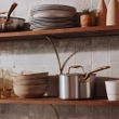 SAUCEPAN W LID 4LTR STAINLESS CLAD BRASS HANDLE MADE IN