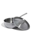 SAUCIER W LID 2.8LTR STAINLESS CLAD MADE IN