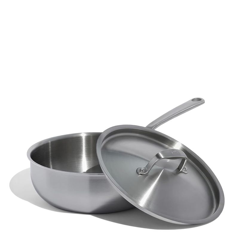 SAUCIER W LID 2.8LTR STAINLESS CLAD MADE IN