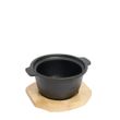 GARLIC POT WITH WOOD TRAY 120CM,  KHAST