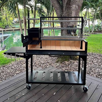 BBQ WOOD FIRE & CHARCOAL BLACK IRON, TAGWOOD