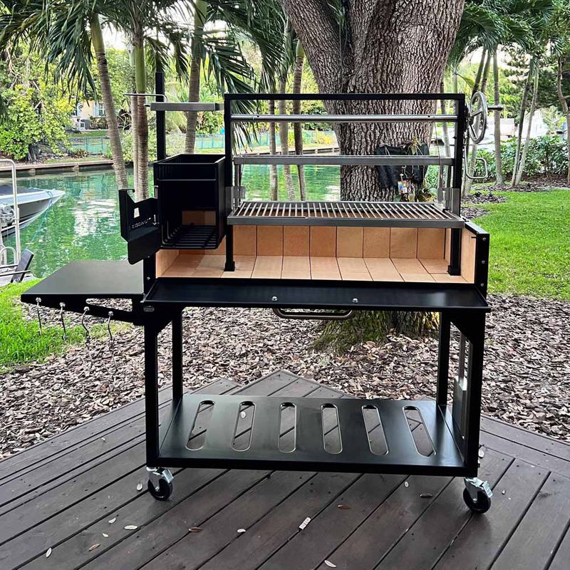 BBQ WOOD FIRE & CHARCOAL BLACK IRON, TAGWOOD