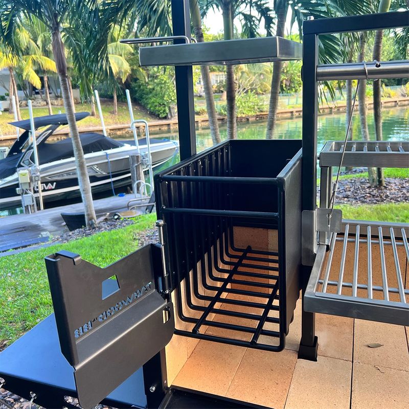BBQ WOOD FIRE & CHARCOAL BLACK IRON, TAGWOOD