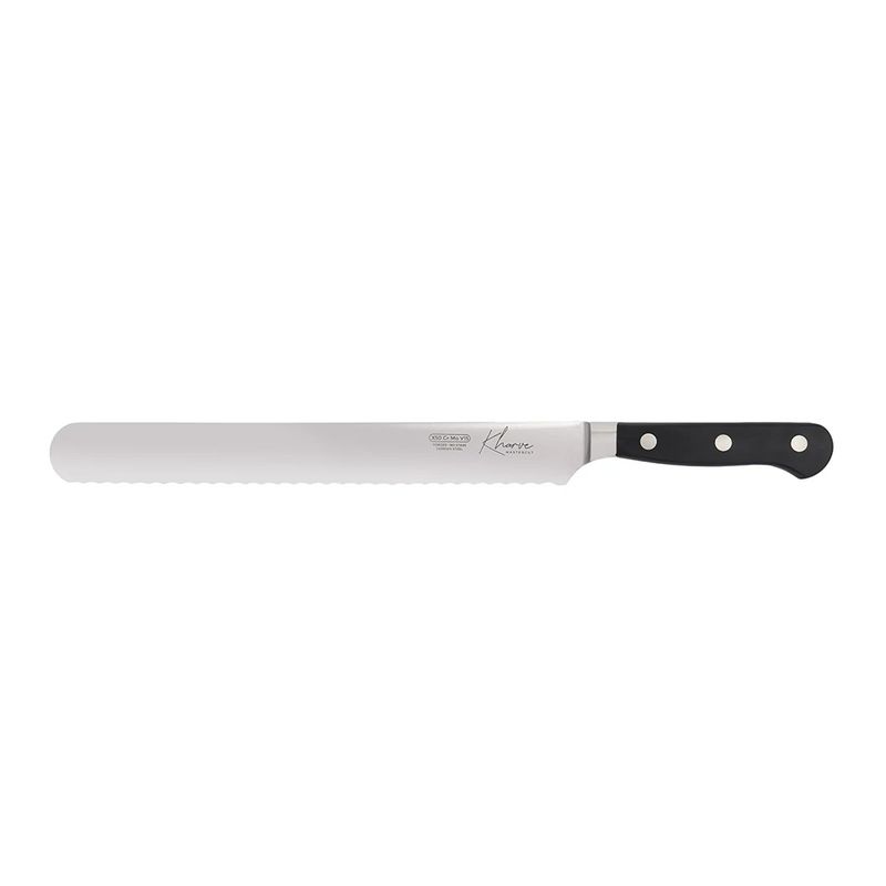 KNIFE ROAST SLICER SERRATED 25CM, MASTER-CUT KHARVE
