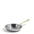 FRYPAN 8IN/20CM STAINLESS CLAD BRASS HANDLE MADE IN