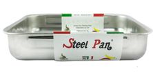 BAKING DISH HIGH 40X28CM RECTANGLE, STEEL PAN