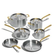 COOKWARE SET 10PCE  BRASS HANDLE MADE IN