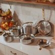 COOKWARE SET 10PCE  BRASS HANDLE MADE IN