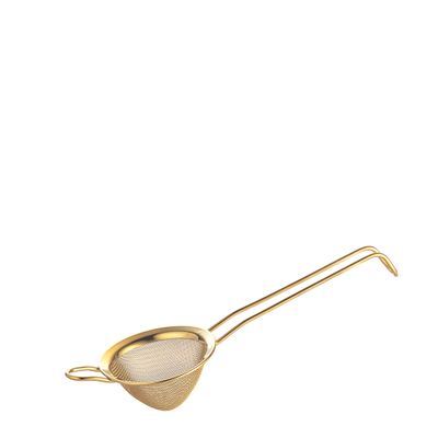 STRAINER CONICAL GOLD 80MM COCKTAIL, CROWN