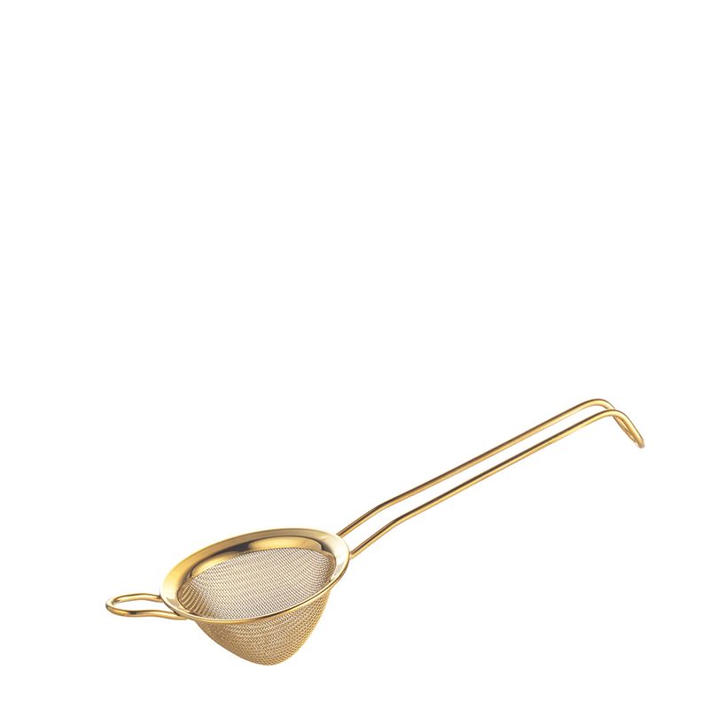 STRAINER CONICAL GOLD 80MM COCKTAIL, CROWN