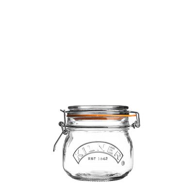 JAR ROUND W/CLIP 500ML, KILNER