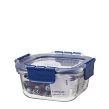 STORER SQ GLASS W/LID 500ML, LOCKNLOCK