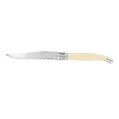 KNIFE STEAK SERRATED IVORY, ANDRE VERDIER