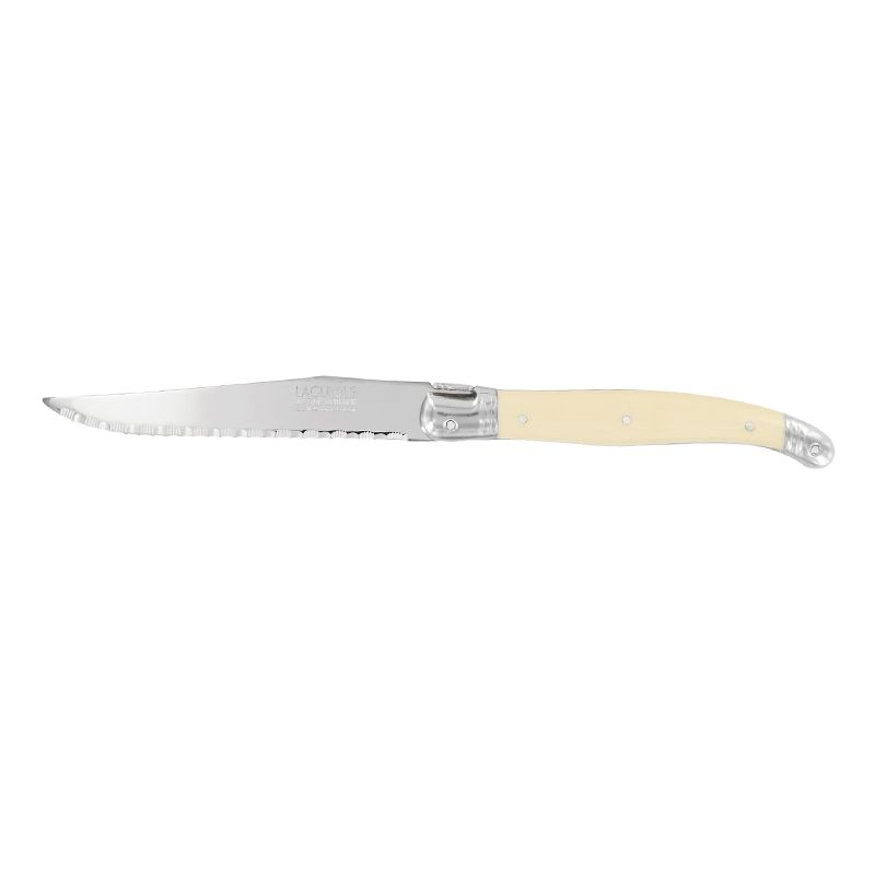 KNIFE STEAK SERRATED IVORY, ANDRE VERDIER