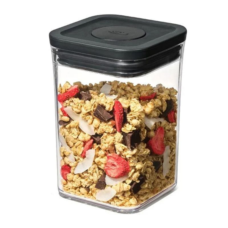 CANNISTER SMALL SQ SHORT 1L BLACK, OXO POP