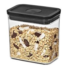 CANNISTER RECTANGLE SHORT 1.6L BLACK, OXO POP