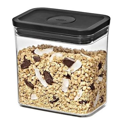 CANNISTER RECTANGLE SHORT 1.6L BLACK, OXO POP