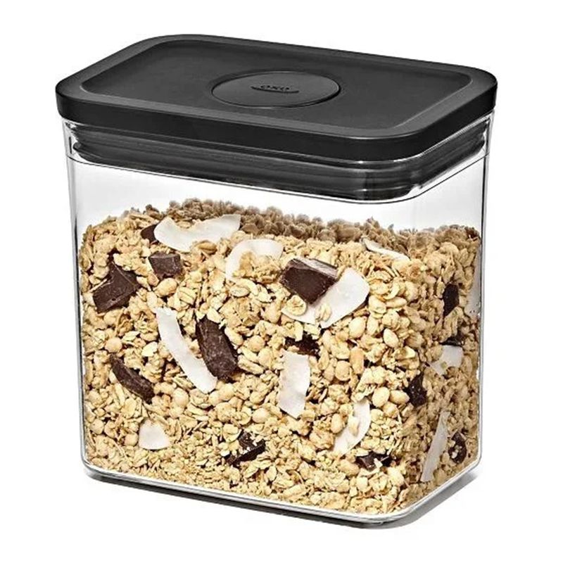 CANNISTER RECTANGLE SHORT 1.6L BLACK, OXO POP