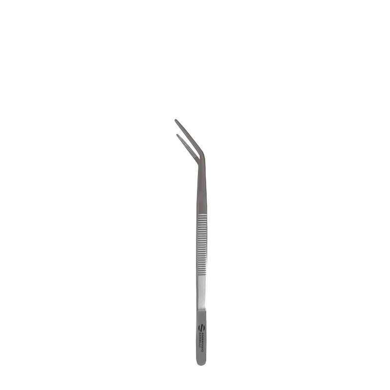 CHEF TWEEZERS THIN BENT TIP S/S 14CM