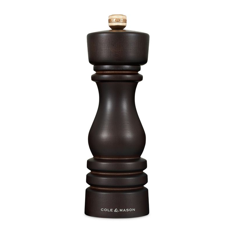 PEPPER MILL CHOCOLATE WOOD 18CM, C&M LONDON