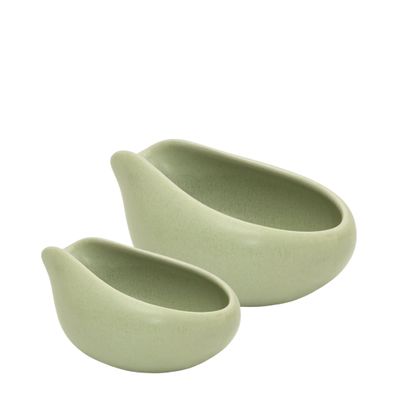 DOSING TRAY COFFEE SET OF 2  LOVERAMICS MATTE LIGHT GREEN