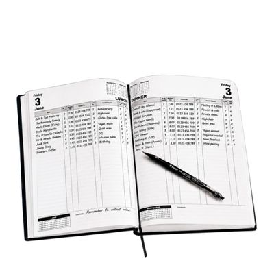 RESTAURANT TABLE BOOKINGS DIARY 2027