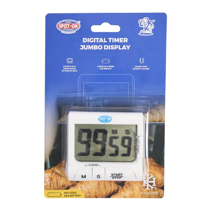 TIMER DIGITAL JUMBO DISPLAY, SPOT ON