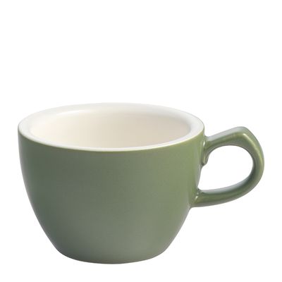 CUP FLAT WHITE OLIVE 150ML, LUSSO