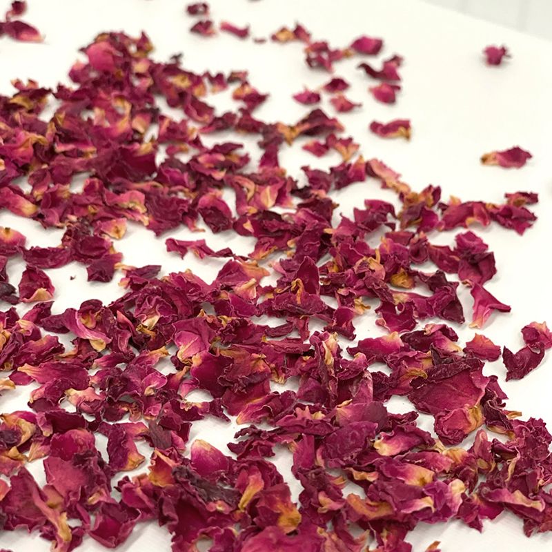 EDIBLE FLOWER SPRINKLES SMALL ROSE PETAL PINK
