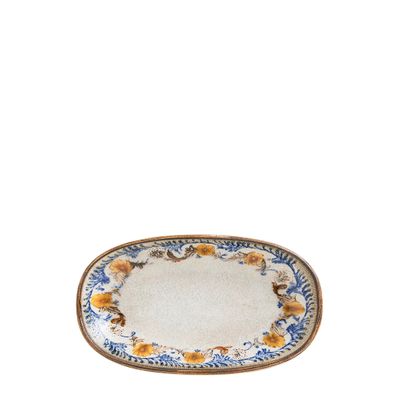 PLATTER OVAL COUPE 19X11CM, FLORAL GOURMET BONNA