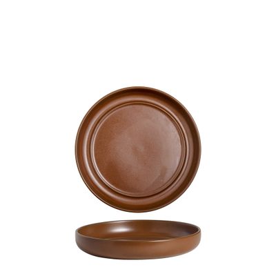 PLATE WALLED 170MM POTTR FIRE EMBER