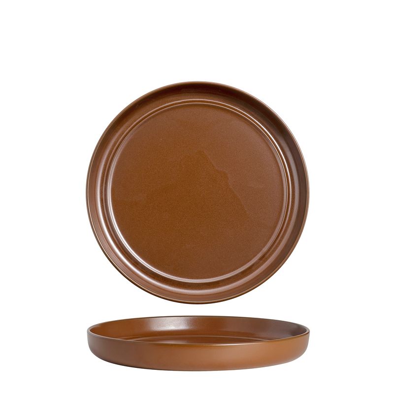 PLATE WALLED 230MM POTTR FIRE EMBER