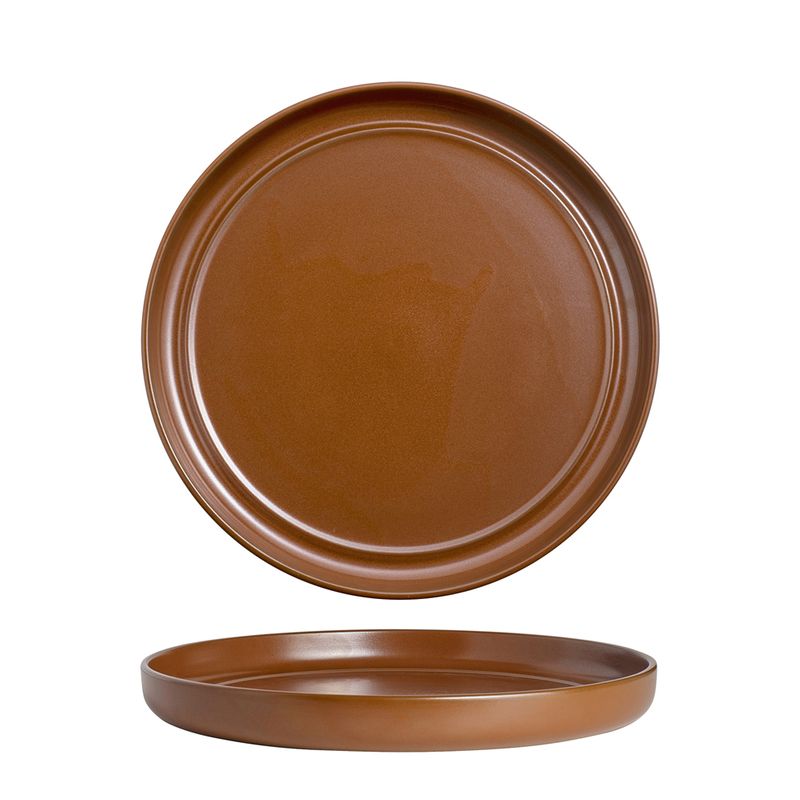 PLATE WALLED 260MM POTTR FIRE EMBER