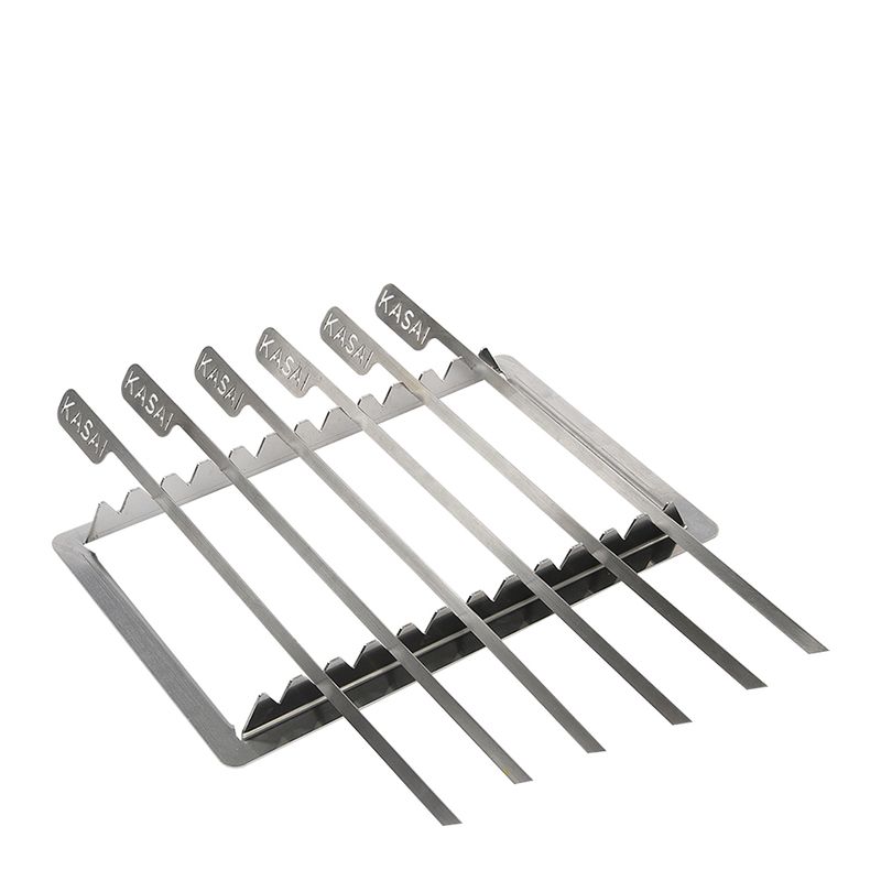 SKEWER RACK W/ 6 SKEWERS FOR LITTLE GRILL, KASAI KONRO