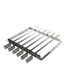 SKEWER RACK W/ 6 SKEWERS FOR MEDIUM WIDE GRILL, KASAI KONRO