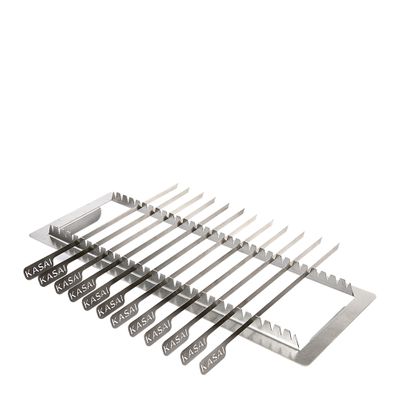 SKEWER RACK W/ 12 SKEWERS FOR LONG GRILL, KASAI KONRO