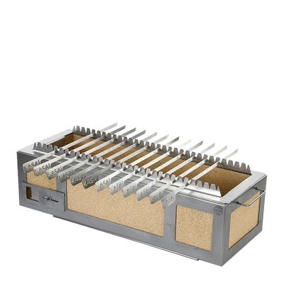 SKEWER RACK W/ 12 SKEWERS FOR LONG GRILL, KASAI KONRO