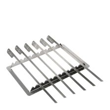 SKEWER RACK W/ 6 SKEWERS FOR MEDIUM LONG GRILL, KASAI KONRO