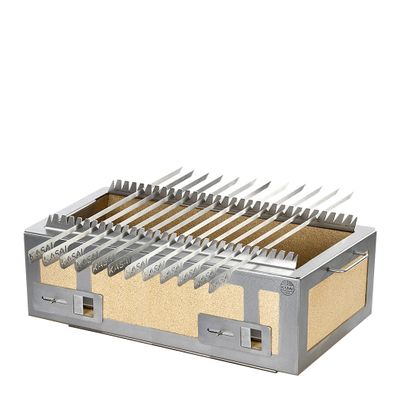 SKEWER RACK W/ 12 SKEWERS FOR EXTRA LONG GRILL, KASAI KONRO