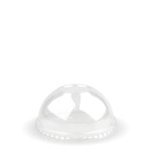 LID PET DOME 90MM CUPS, BIOPAK 100PCES